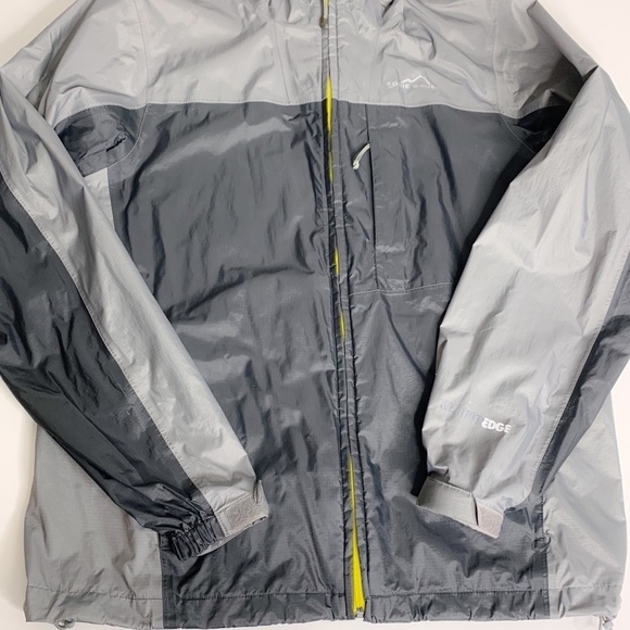 Eddie Bauer Weather Edge Light Hooded Windbreaker jacket grey medium adult men’s - Picture 6 of 8